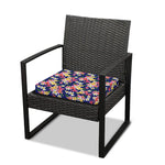 Tropical Frangipani Plumeria Print Outdoor Seat Cushion Cover