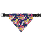 Tropical Frangipani Plumeria Print Over The Collar Dog Bandana