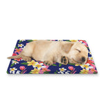 Tropical Frangipani Plumeria Print Pet Cooling Mat Cover