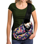 Tropical Frangipani Plumeria Print Pet Sling Carrier