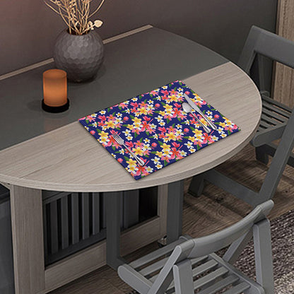 Tropical Frangipani Plumeria Print Placemat