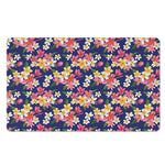 Tropical Frangipani Plumeria Print Polyester Doormat