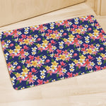 Tropical Frangipani Plumeria Print Polyester Doormat