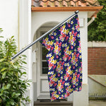 Tropical Frangipani Plumeria Print Polyester Flag