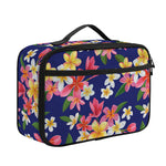 Tropical Frangipani Plumeria Print Portable Lunch Bag