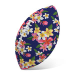 Tropical Frangipani Plumeria Print Rugby Ball