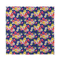 Tropical Frangipani Plumeria Print Silk Bandana