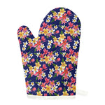 Tropical Frangipani Plumeria Print Single Oven Mitt