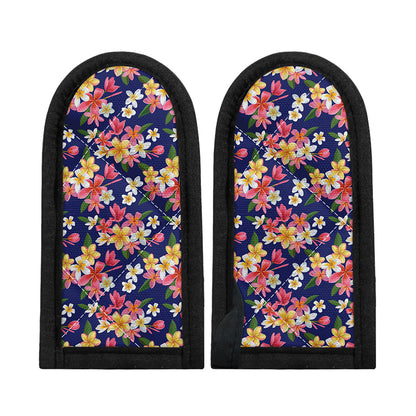 Tropical Frangipani Plumeria Print Skillet Handle Cover