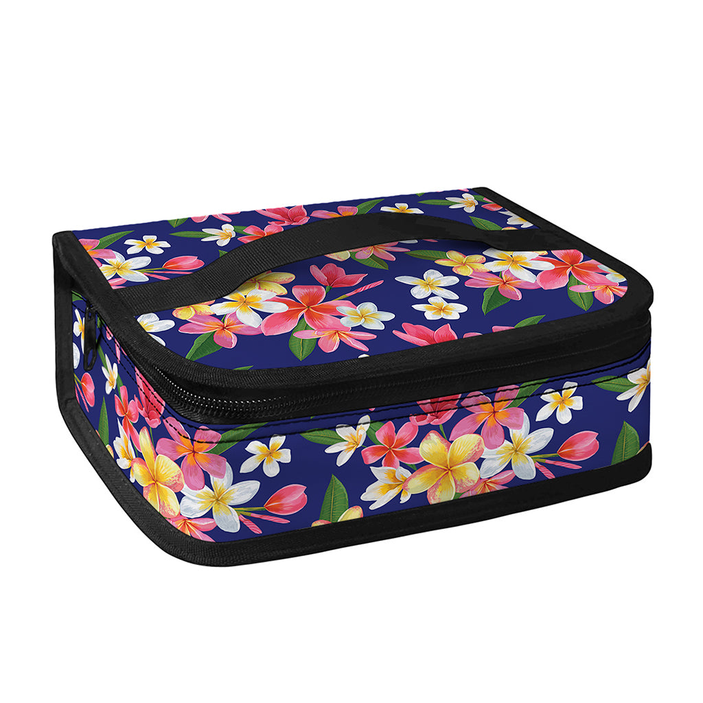 Tropical Frangipani Plumeria Print Small Lunch Bag