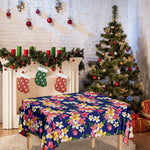 Tropical Frangipani Plumeria Print Tablecloth