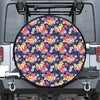 Tropical Frangipani Plumeria Print Tire Cover