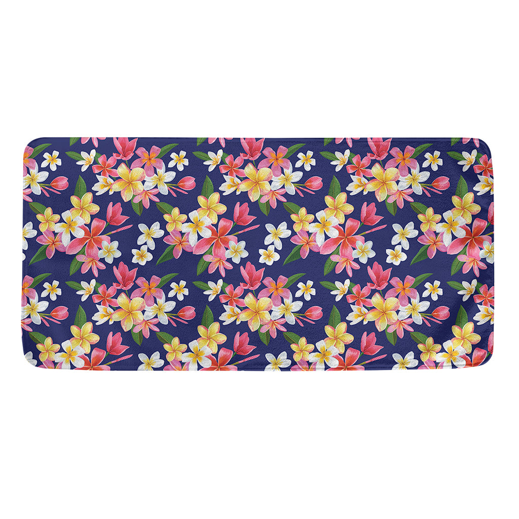 Tropical Frangipani Plumeria Print Towel