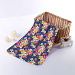Tropical Frangipani Plumeria Print Towel