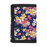 Tropical Frangipani Plumeria Print Trifold Wallet