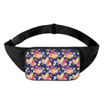Tropical Frangipani Plumeria Print Waist Bag
