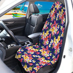 Tropical Frangipani Plumeria Print Waterproof Car Seat Cover