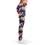 Tropical Frangipani Plumeria Print Women's Leggings