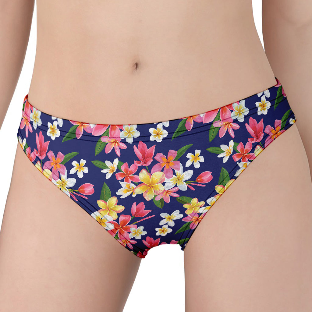 Tropical Frangipani Plumeria Print Women's Panties