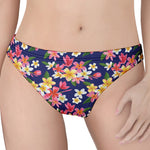 Tropical Frangipani Plumeria Print Women's Thong