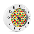 Tropical Fruit Leaf Pattern Print Alarm Clock