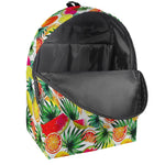Tropical Fruit Leaf Pattern Print Backpack
