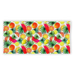 Tropical Fruit Leaf Pattern Print Beach Towel