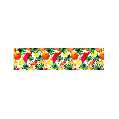 Tropical Fruit Leaf Pattern Print Bed Runner