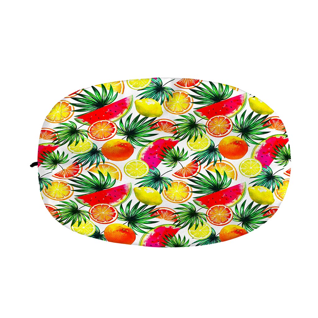 Tropical Fruit Leaf Pattern Print Car Side Mirror Covers