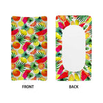 Tropical Fruit Leaf Pattern Print Changing Pad Cover