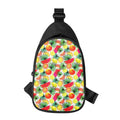 Tropical Fruit Leaf Pattern Print Sling Bag