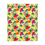 Tropical Fruit Leaf Pattern Print Curtain
