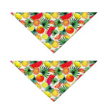 Tropical Fruit Leaf Pattern Print Dog Bandana