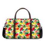 Tropical Fruit Leaf Pattern Print Duffle Bag