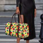 Tropical Fruit Leaf Pattern Print Duffle Bag