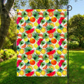 Tropical Fruit Leaf Pattern Print Garden Flag