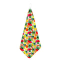 Tropical Fruit Leaf Pattern Print Hand Towel