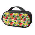 Tropical Fruit Leaf Pattern Print Portable Cooler Travel Case