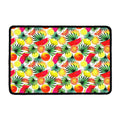 Tropical Fruit Leaf Pattern Print Kitchen Mat