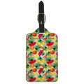 Tropical Fruit Leaf Pattern Print Luggage Tag
