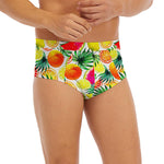 Tropical Fruit Leaf Pattern Print Men's Briefs