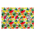 Tropical Fruit Leaf Pattern Print Placemat