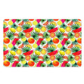 Tropical Fruit Leaf Pattern Print Polyester Doormat