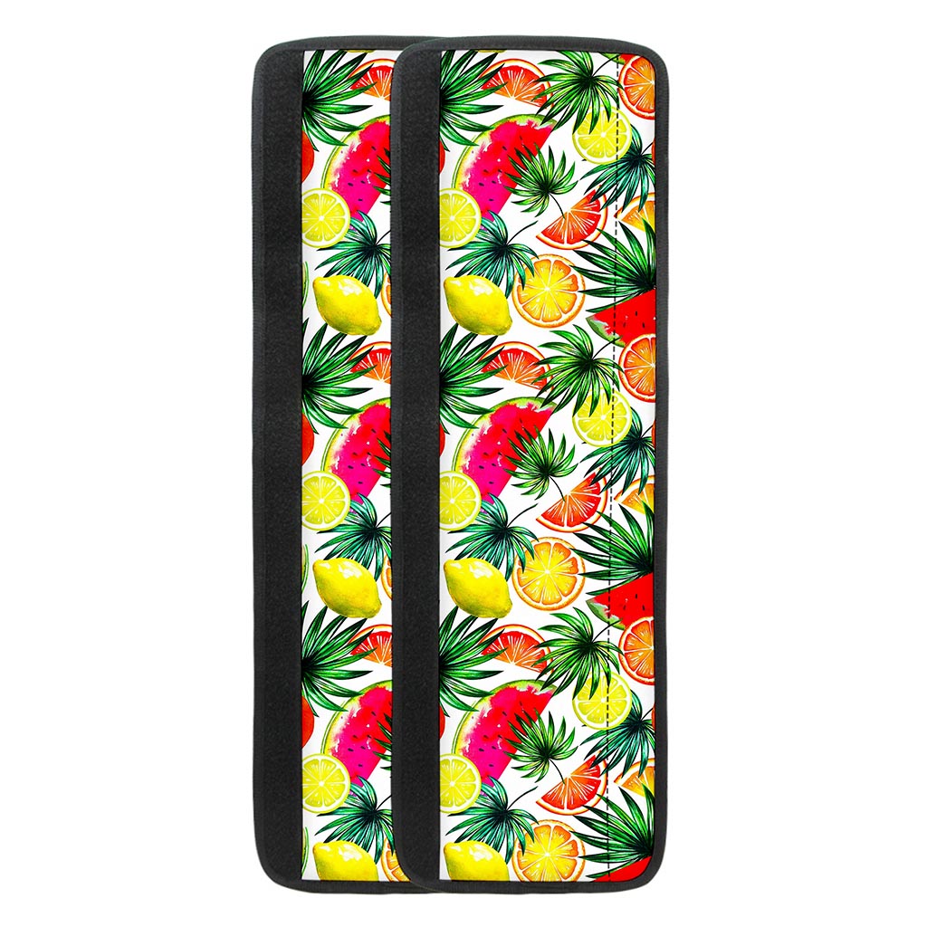Tropical Fruit Leaf Pattern Print Refrigerator Handle Covers