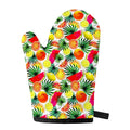 Tropical Fruit Leaf Pattern Print Single Oven Mitt