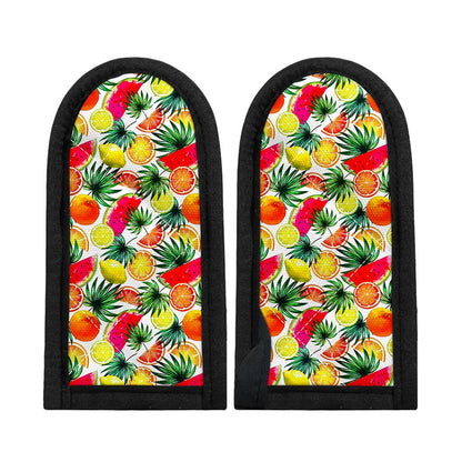 Tropical Fruit Leaf Pattern Print Skillet Handle Cover