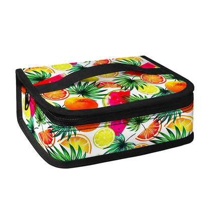 Tropical Fruit Leaf Pattern Print Small Lunch Bag