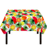 Tropical Fruit Leaf Pattern Print Tablecloth