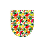 Tropical Fruit Leaf Pattern Print Toilet Lid Cover