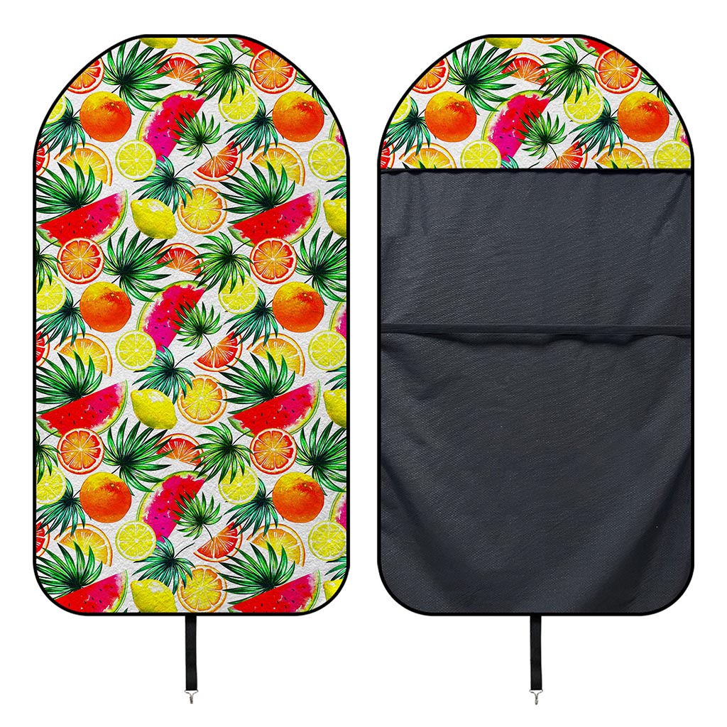 Tropical Fruit Leaf Pattern Print Waterproof Car Seat Cover